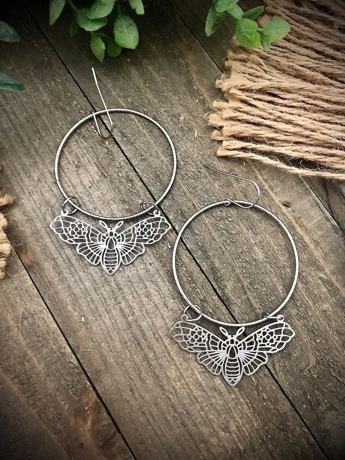 Assorted Moth & Butterfly Dangle Earrings