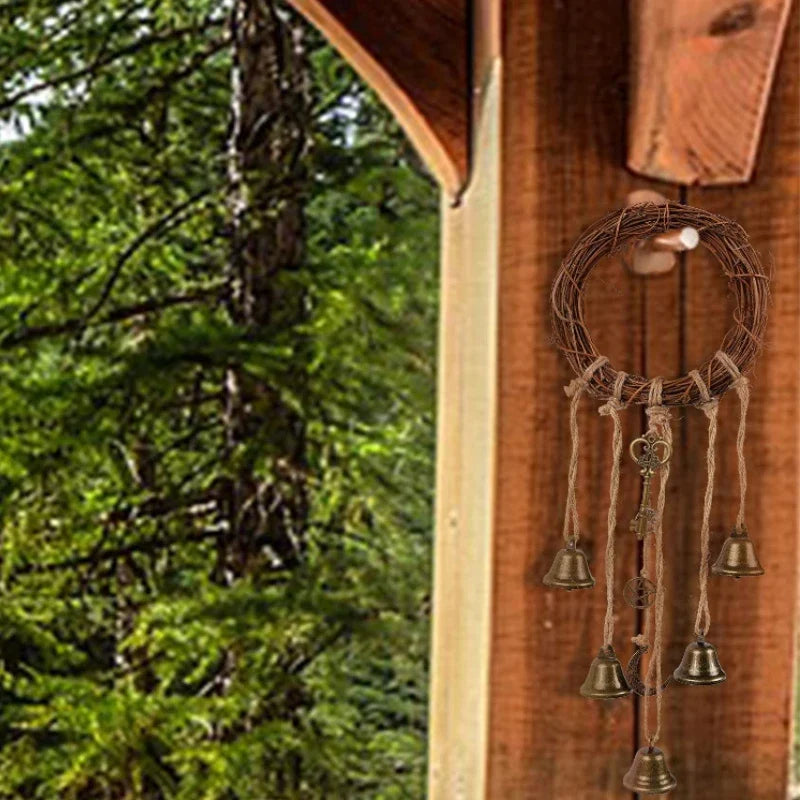 Witch Wreath Protection Bells