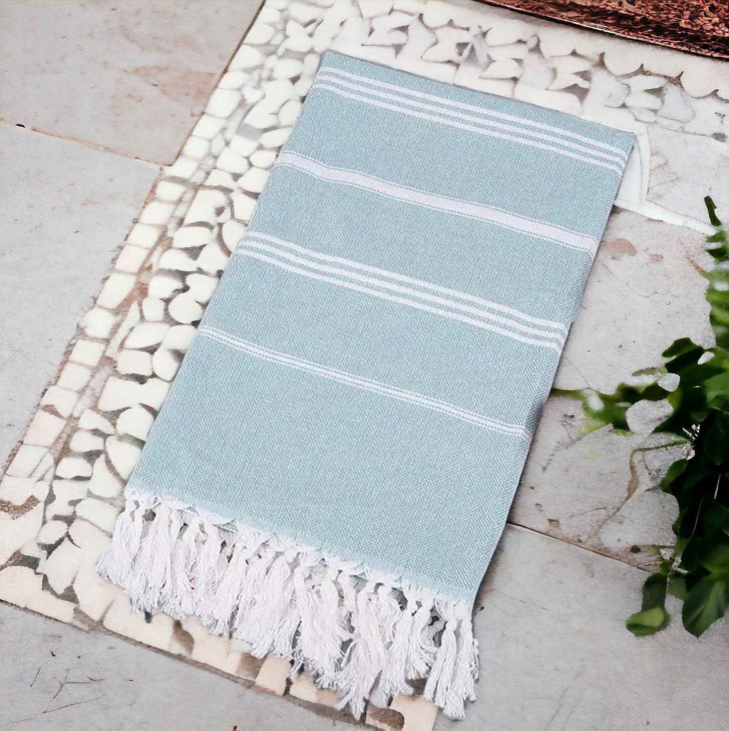Turkish Hand Towel Oversized 100% Cotton Peshtemal Lightweight Absorbent