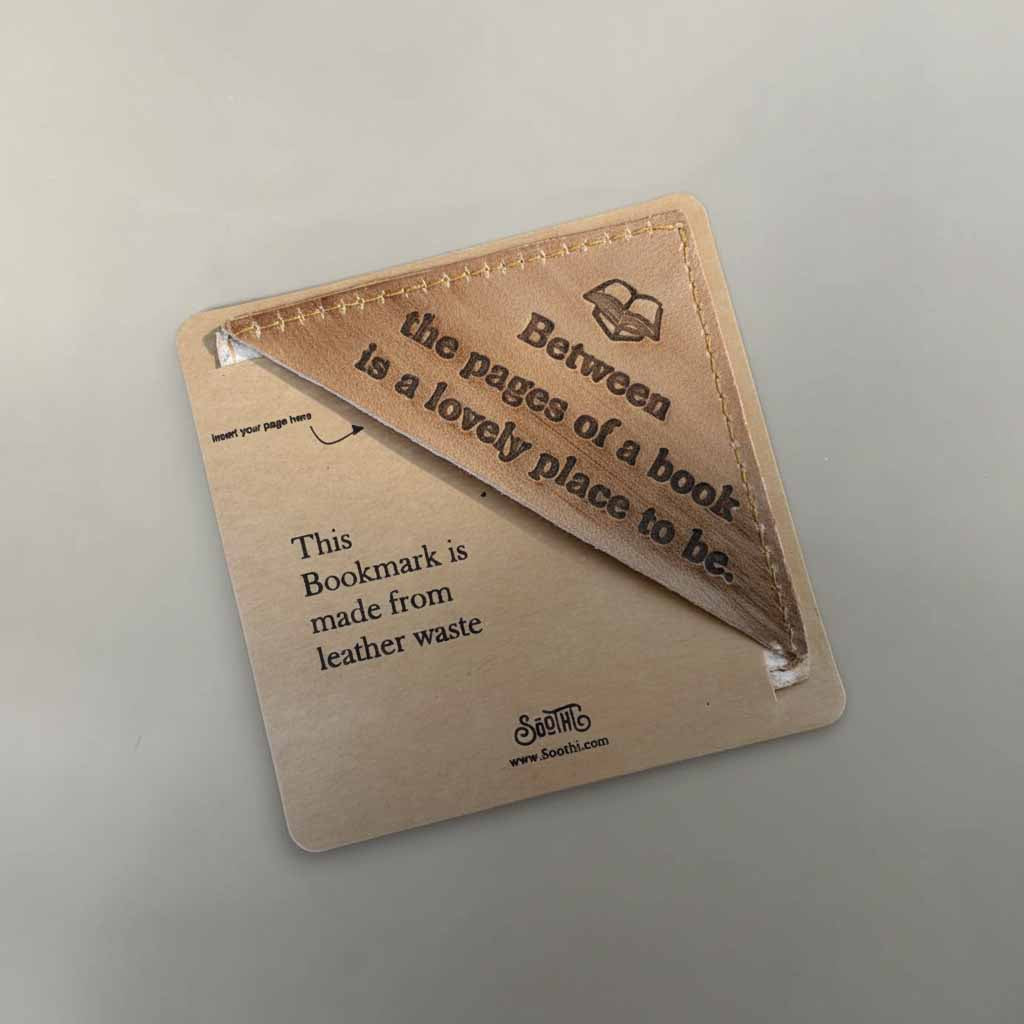 Square Leather Bookmarks