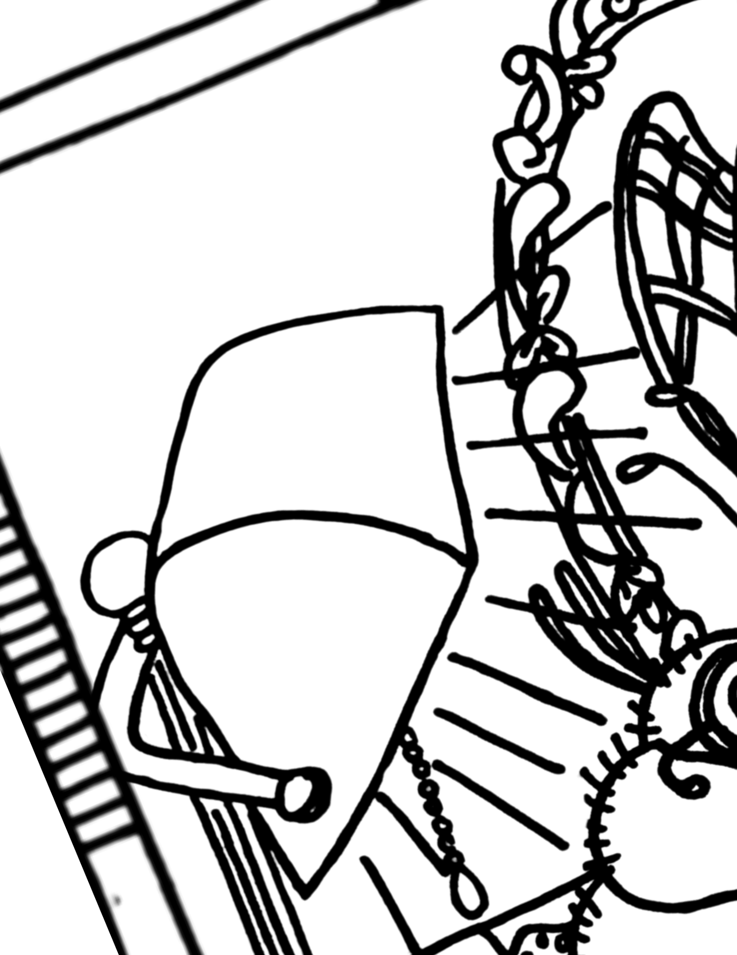 Major Arcana Tarot Coloring Page - 𝕿𝖍𝖊 𝕳𝖎𝖊𝖗𝖔𝖕𝖍𝖆𝖓𝖙