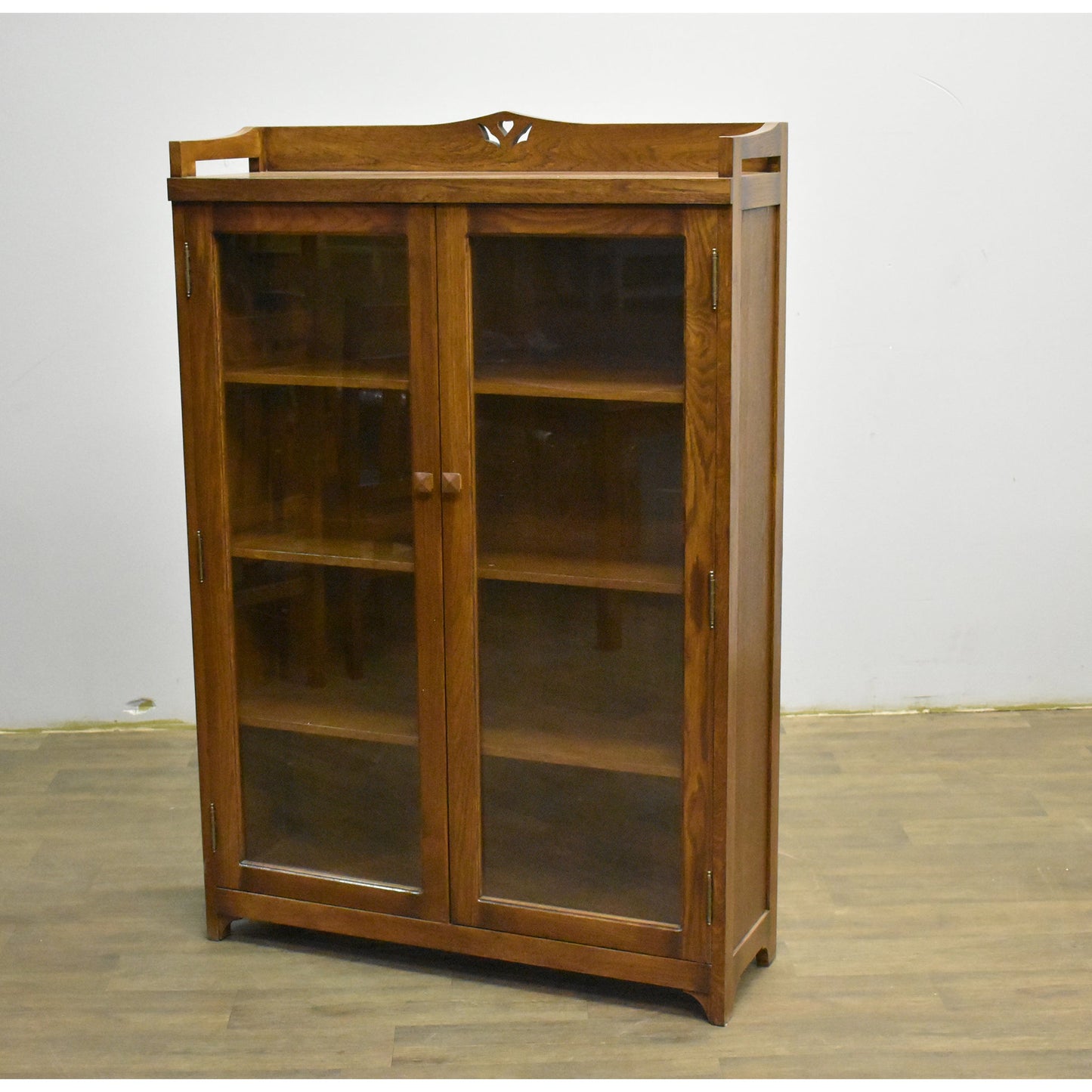 Mission Bookcase / Curio Cabinet - Walnut (W1)