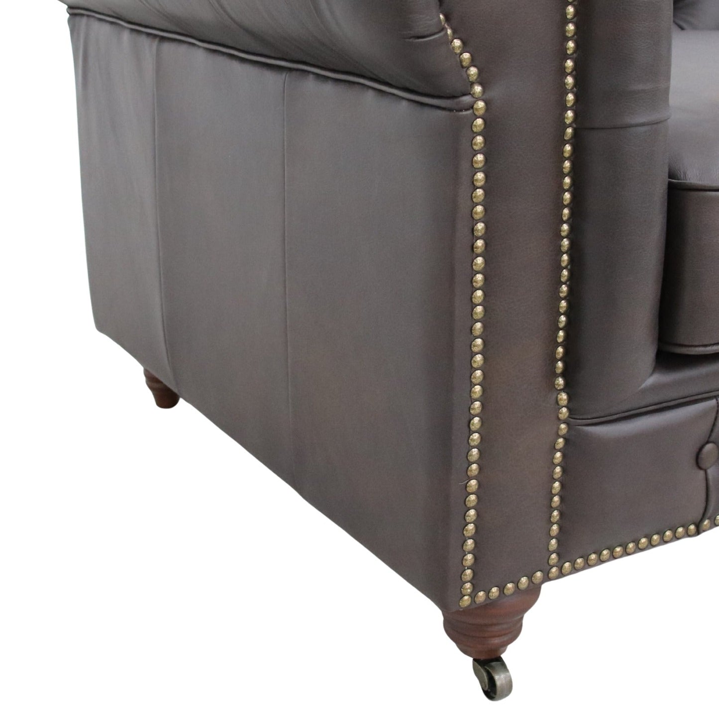 Belgravia Chesterfield Top Grain Tufted Leather Sofa – Classic Elegance in Premium Leather