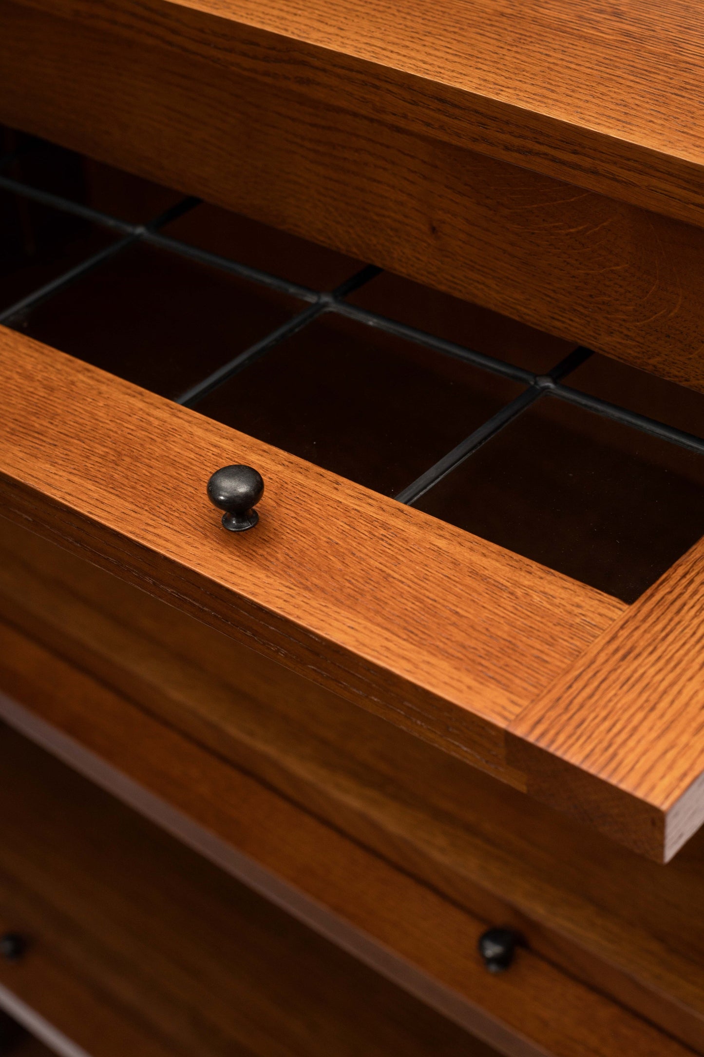 Mission Craftsman Style Oak Barrister Bookcase - 3 Stack