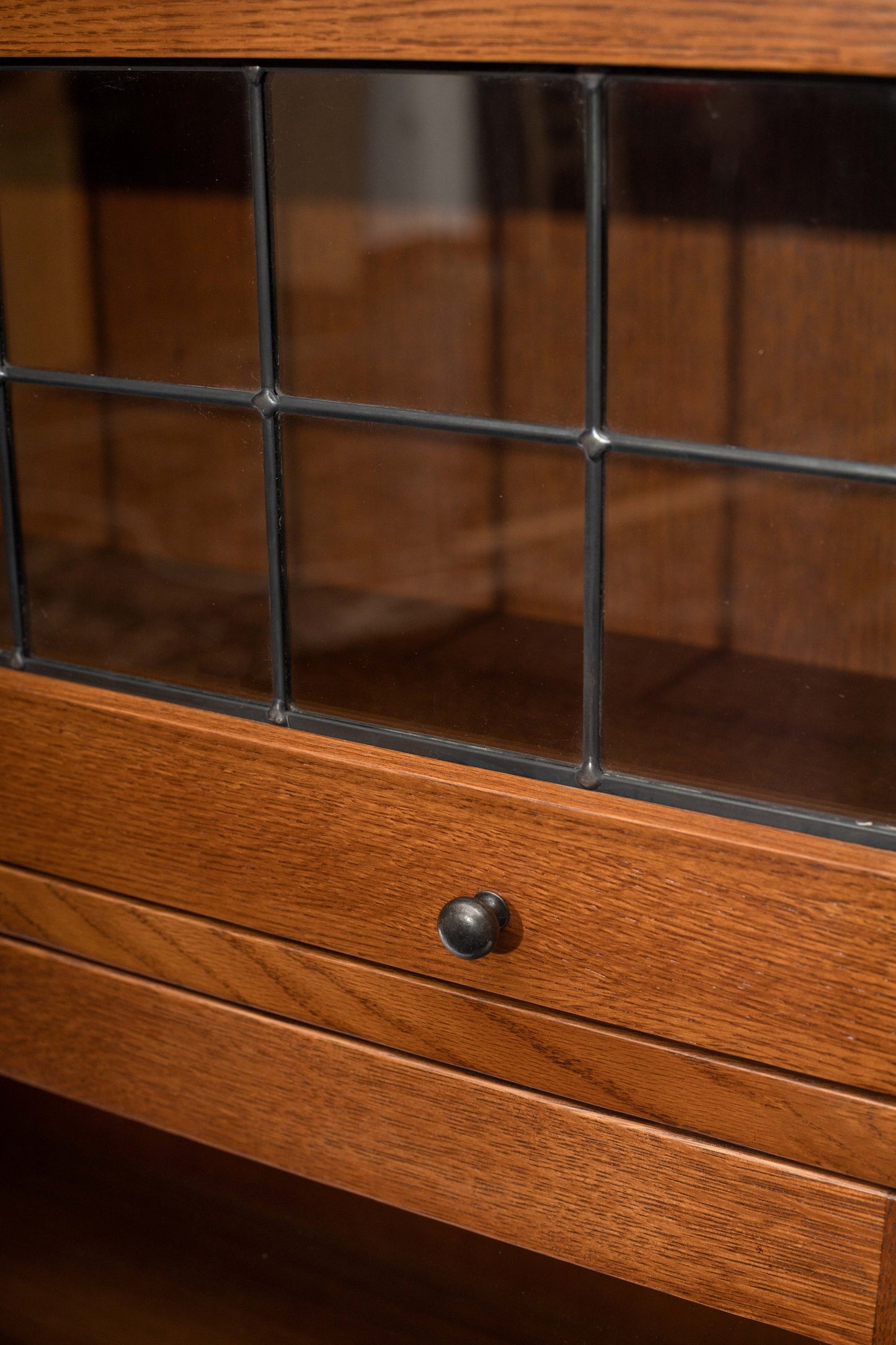 Mission Craftsman Style Oak Barrister Bookcase - 3 Stack