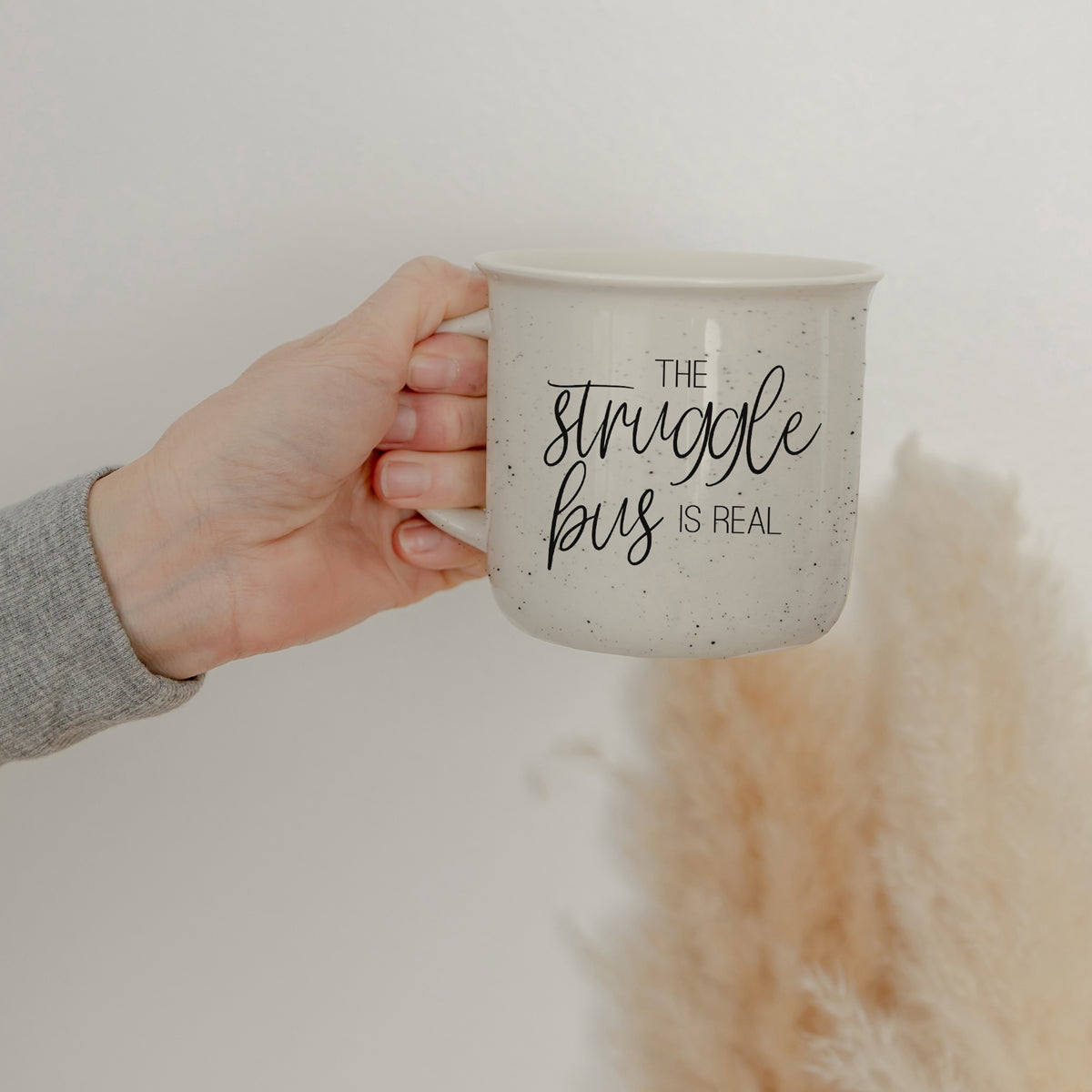 The Struggle 14.5oz Ceramic Mug Funny Inspirational Coffee Cup For Tough Days Gift
