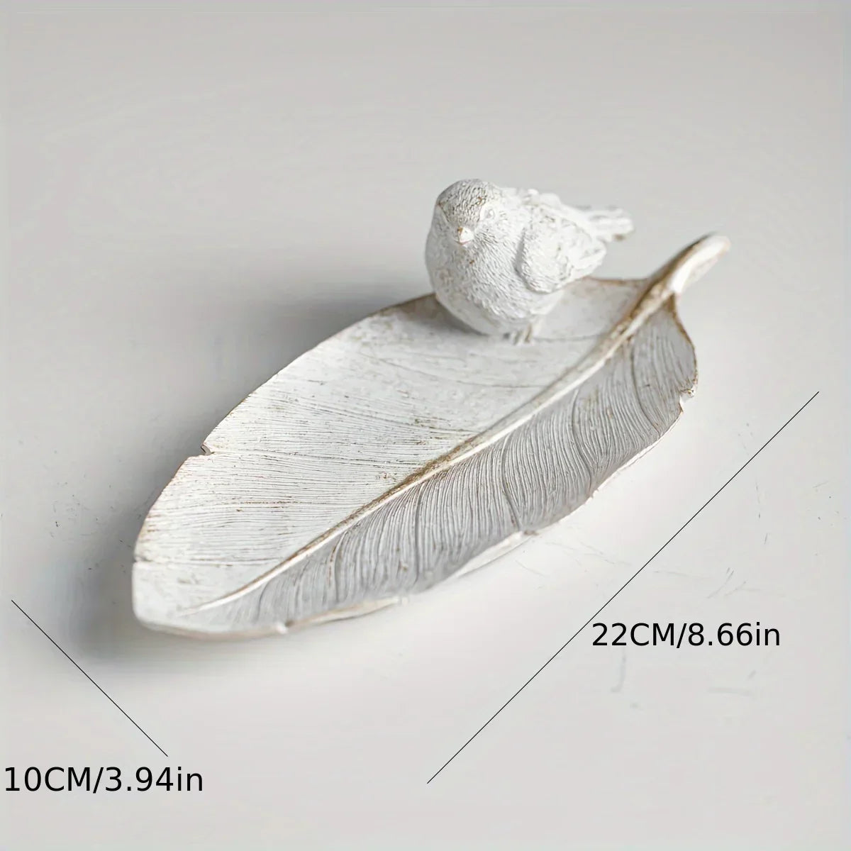 Bird Feather Storage Box Home Decoration, non- contact