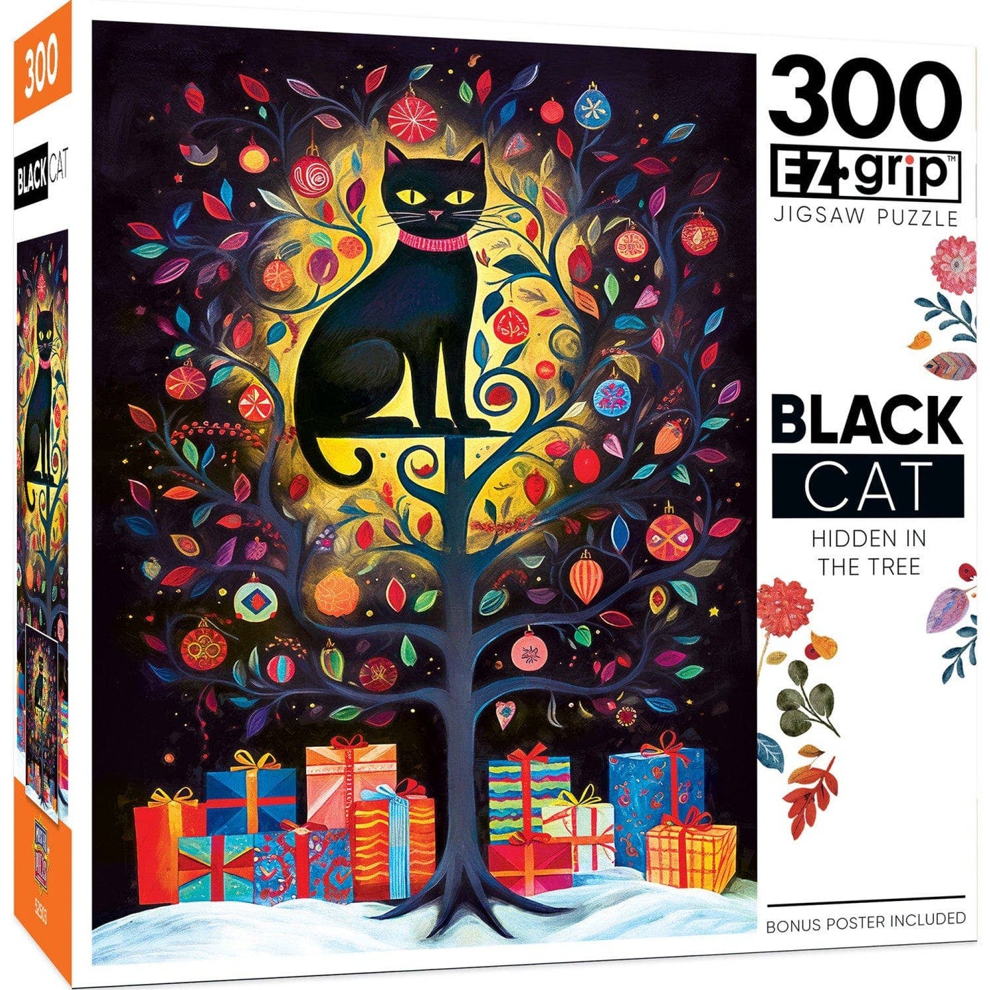 Black Cats - Hidden in the Tree 300 Piece EZ Grip Jigsaw Puzzle by Masterpieces Puzzles