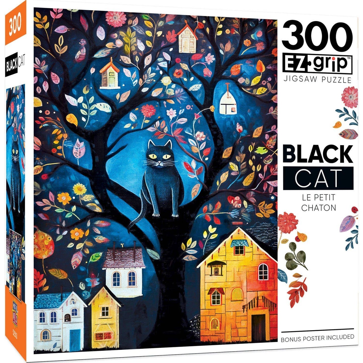 Black Cats - Le Petit Chaton 300 Piece EZ Grip Jigsaw Puzzle by Masterpieces Puzzles