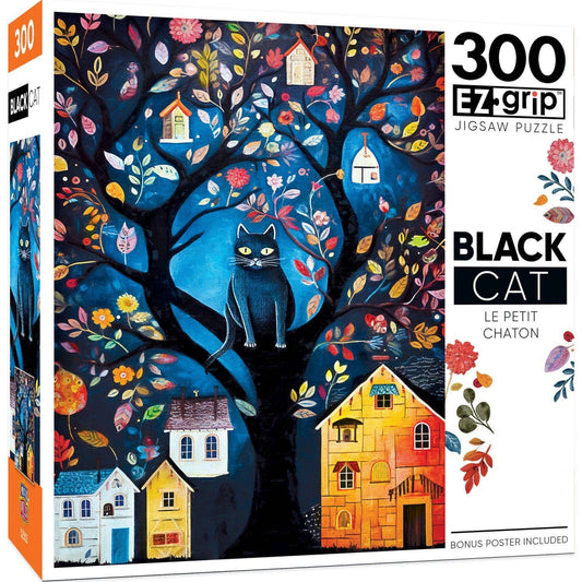 Black Cats - Le Petit Chaton 300 Piece EZ Grip Jigsaw Puzzle by Masterpieces Puzzles