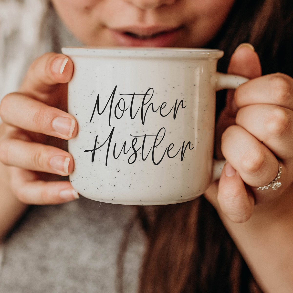 Mother Hustler 14.5oz Ceramic Coffee Mug - Funny Mom Hustle Gift For Moms