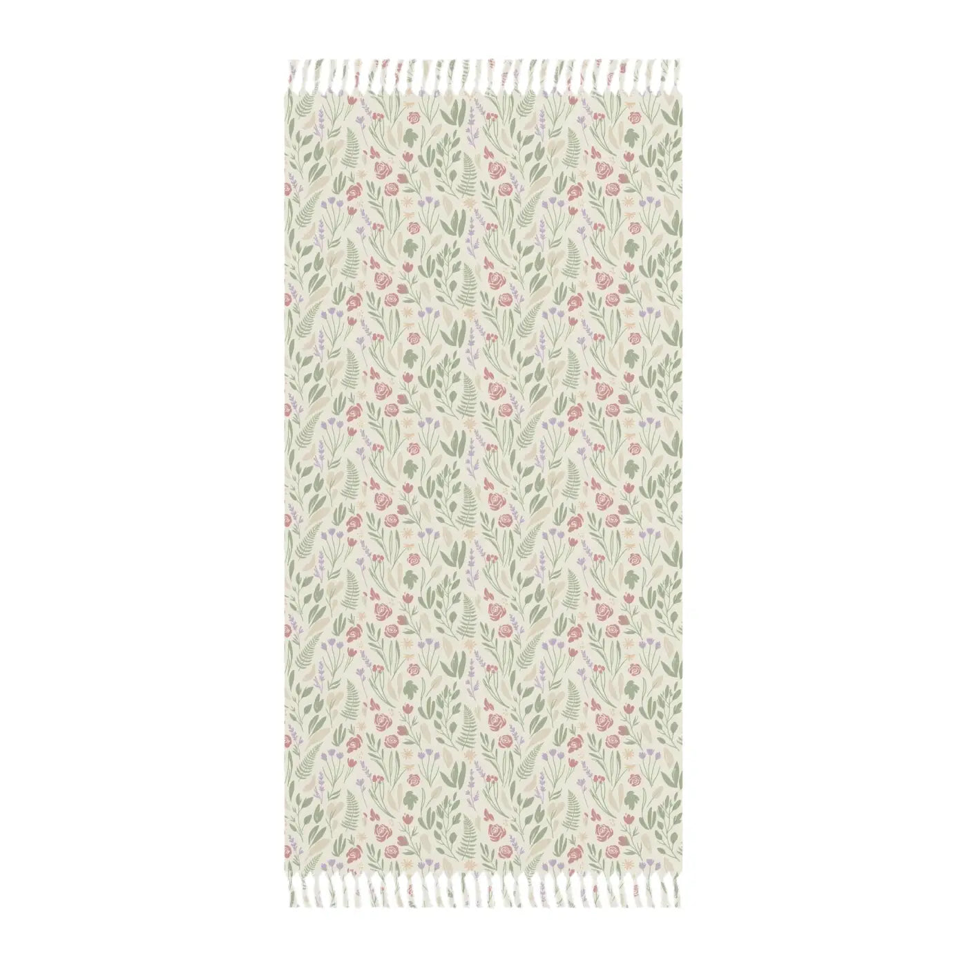 DipaliZ Boho Floral Beach Towel Sand Resistant Weave