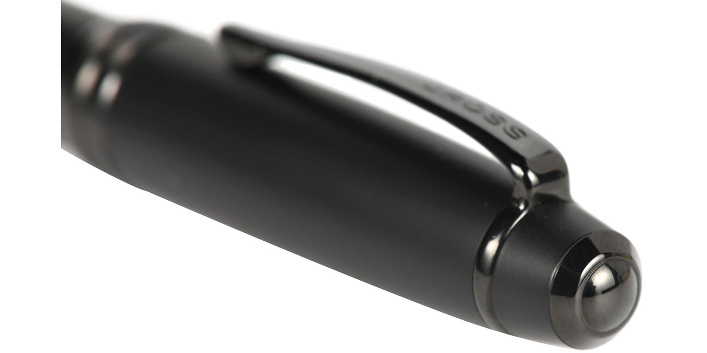Bailey™ Matte Black Lacquer Stainless Steel Extra-Fine Nib Fountain Pen