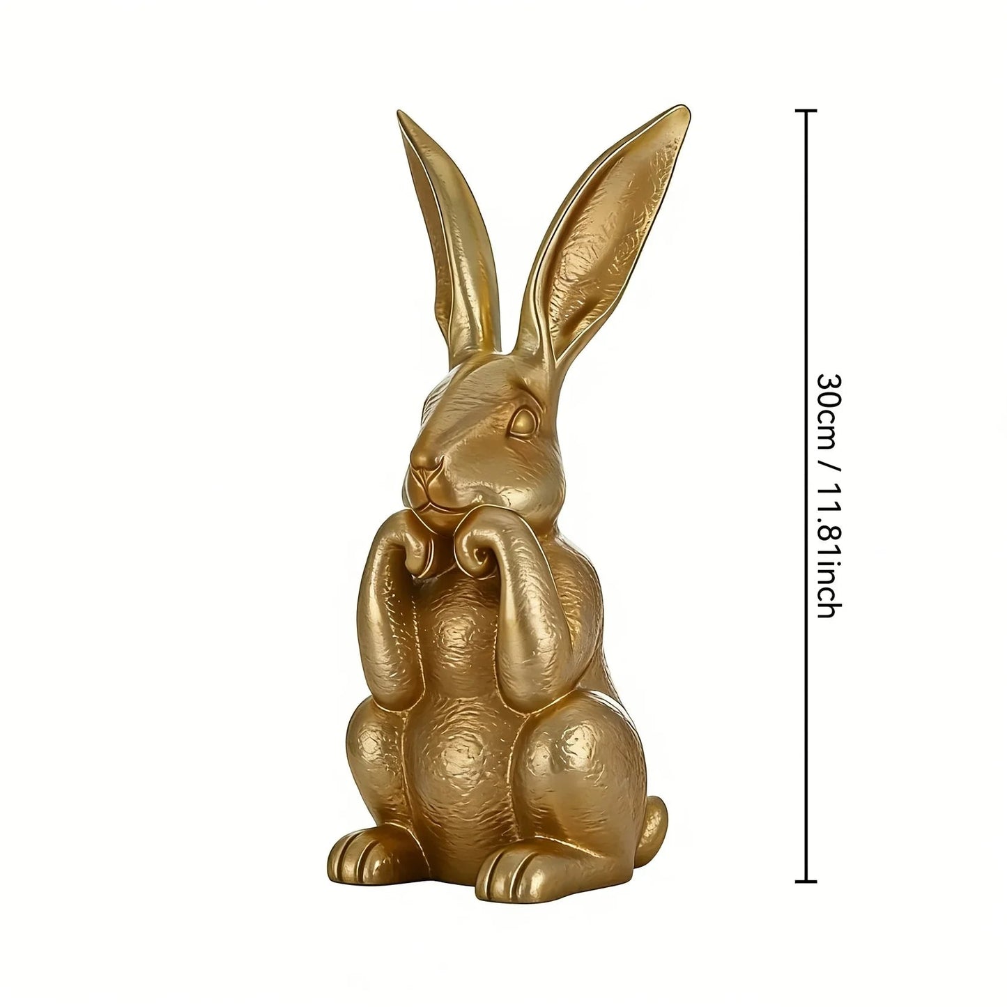 Bunny Statue - Modern Golden 11.81inch