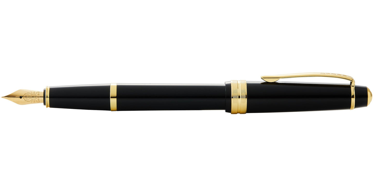 Bailey Light™ Polished Black Resin and Gold Tone Extra-Fine Nib Fountain Pen