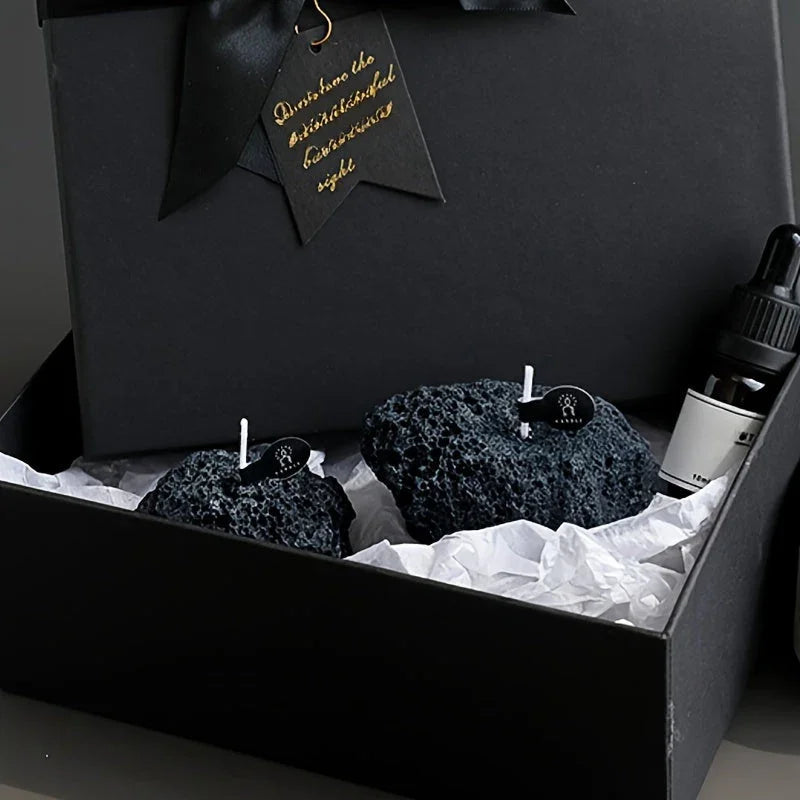 Candles - Meteorite Stone Set
