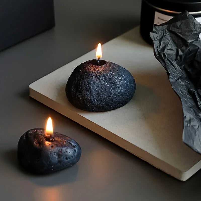 Candles - Meteorite Stone Set