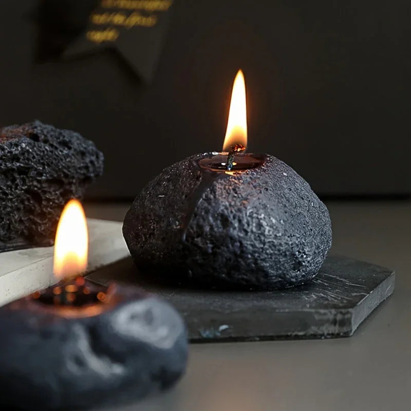 Candles - Meteorite Stone Set