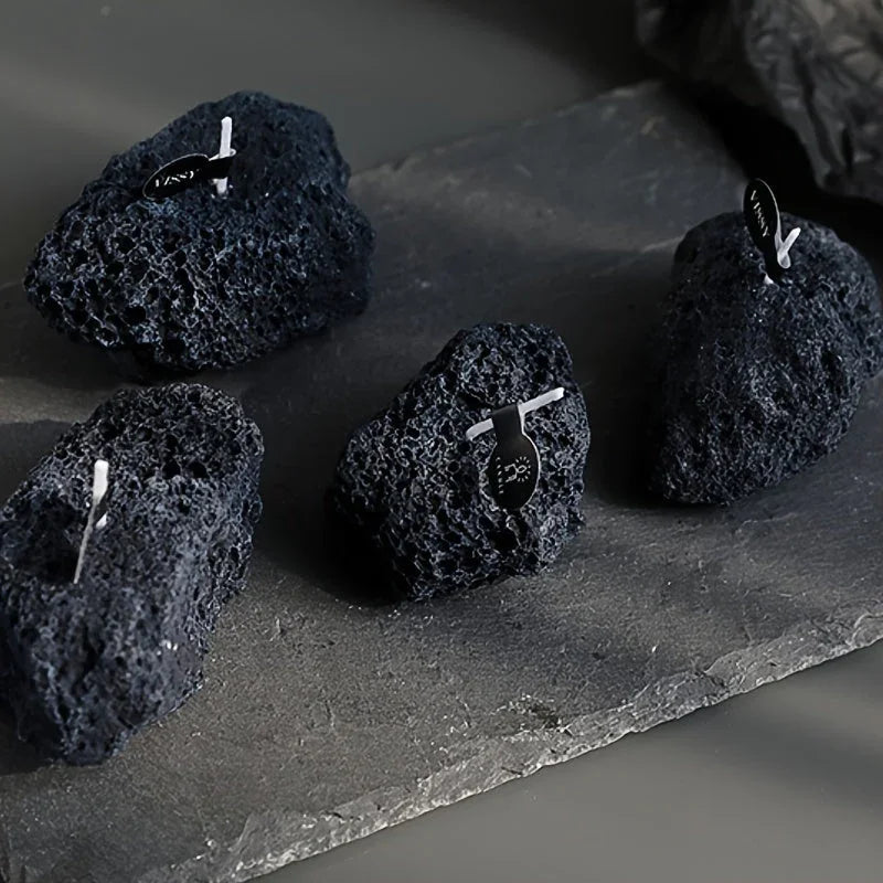 Candles - Meteorite Stone Set