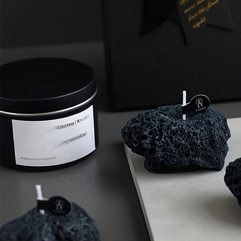 Candles - Meteorite Stone Set