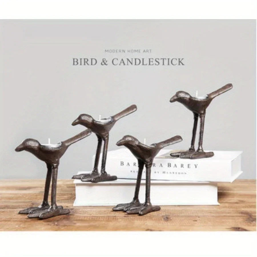 Candlestick - Retro Cast Iron 2PCS