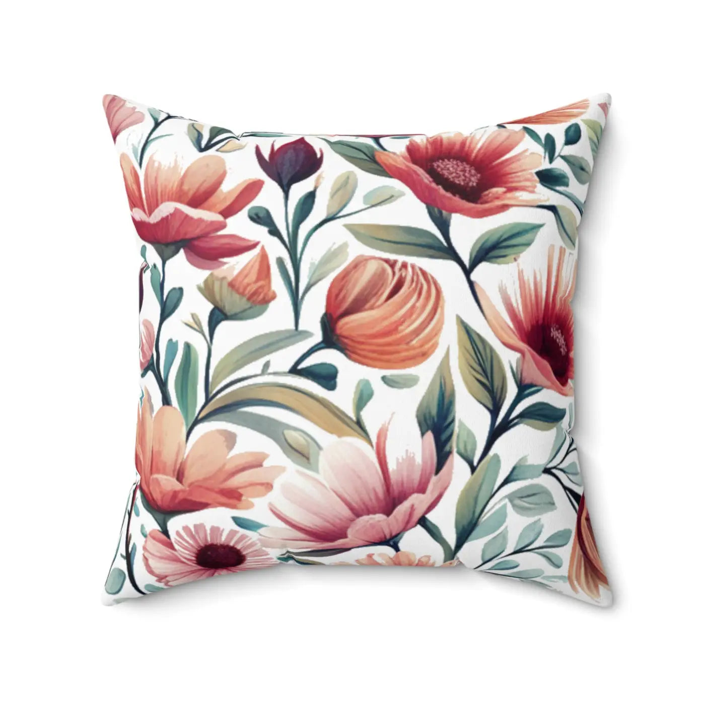 DipaliZ Colorful Large Flowers Pillow – Eco-friendly Gift