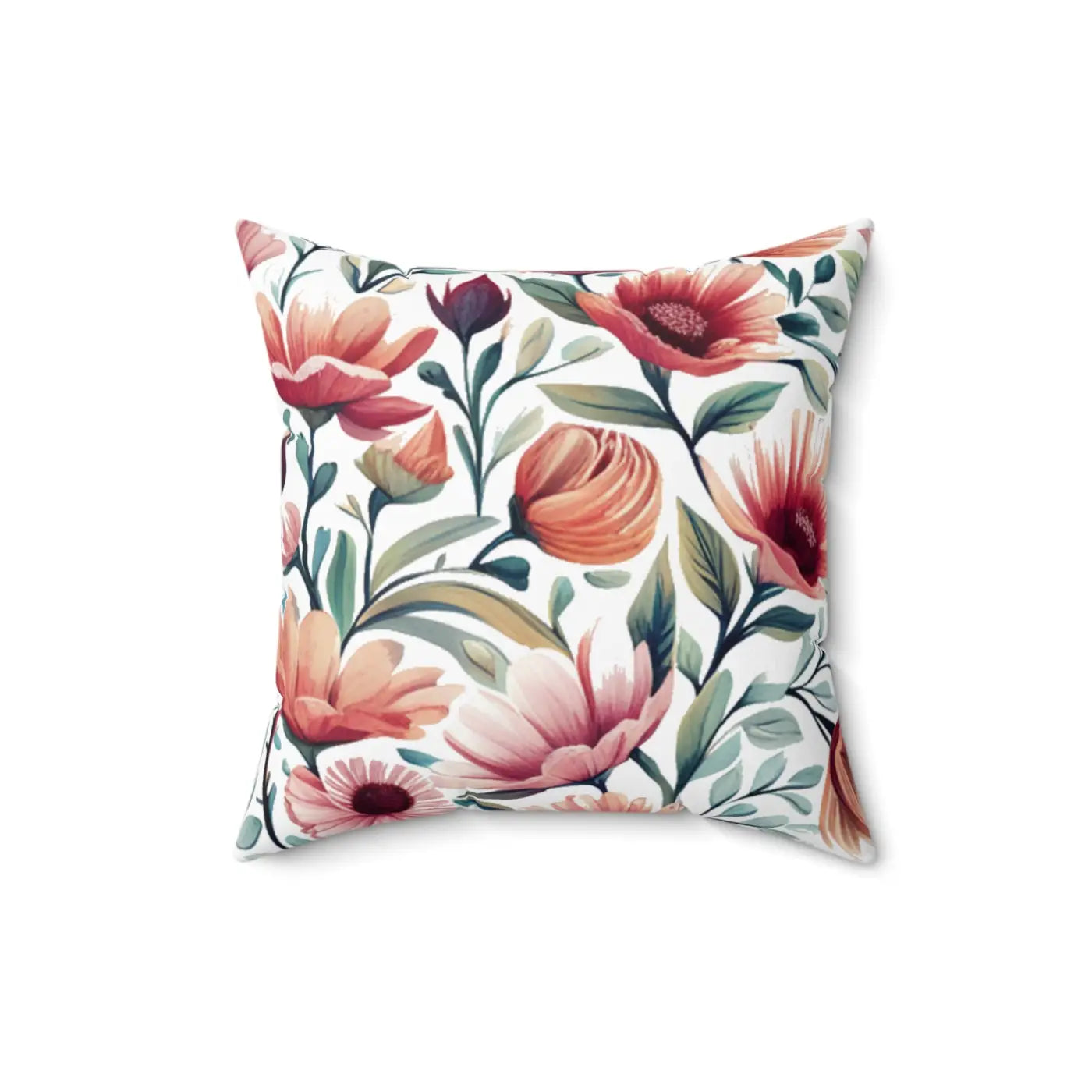 DipaliZ Colorful Large Flowers Pillow – Eco-friendly Gift