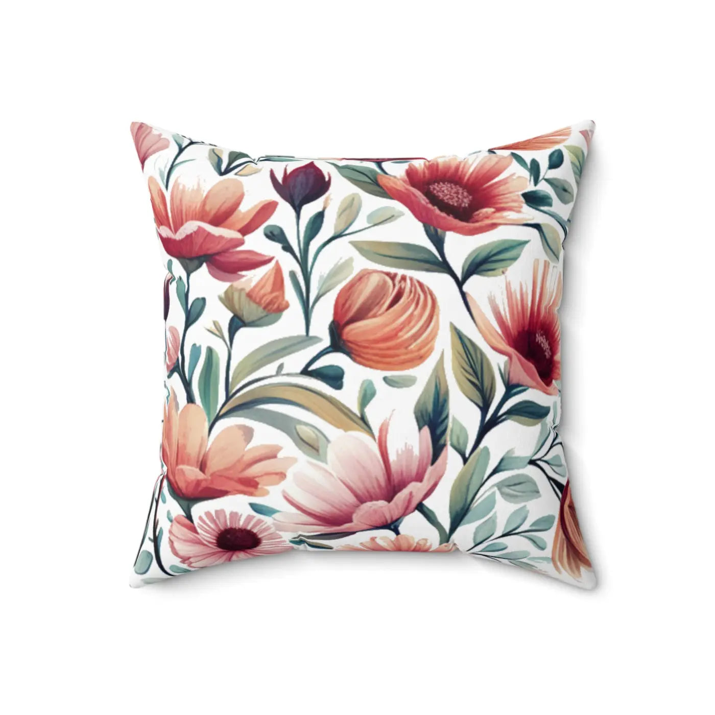 DipaliZ Colorful Large Flowers Pillow – Eco-friendly Gift