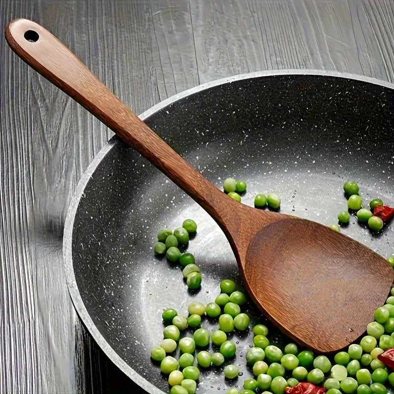 Cookware Set - Non-Stick Teak Wood 10pcs