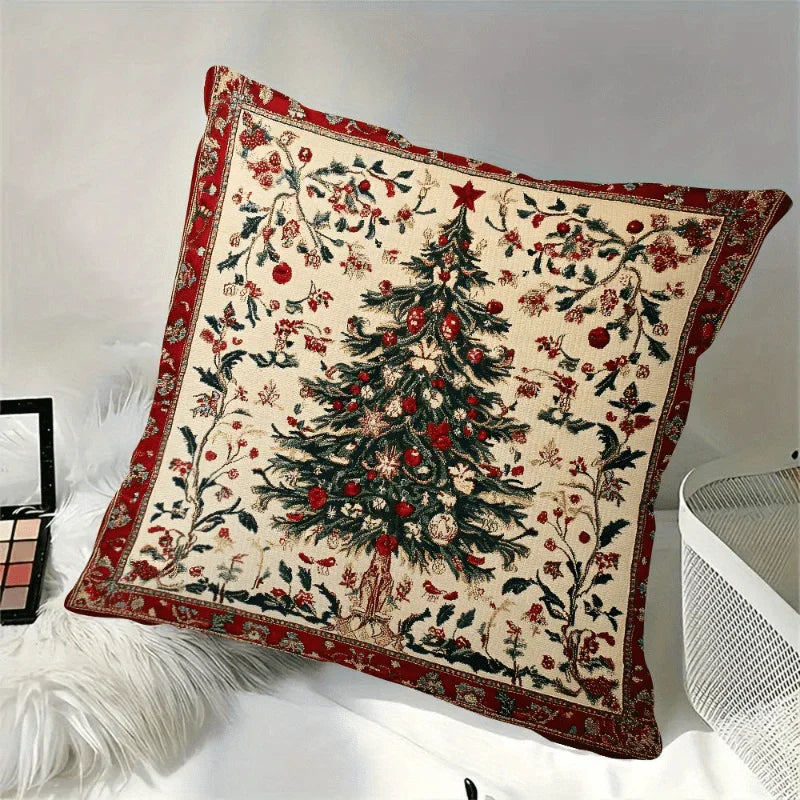 Cotton Plush Pillow Cover, Double-Sided 2D Animal Print, 45.72x45.72 cm