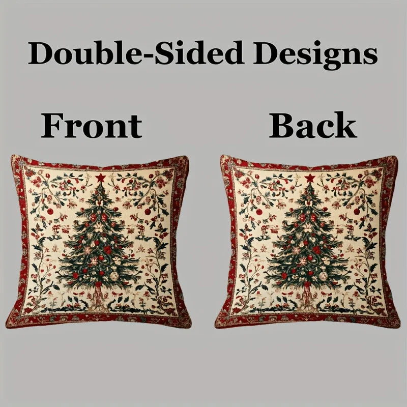 Cotton Plush Pillow Cover, Double-Sided 2D Animal Print, 45.72x45.72 cm