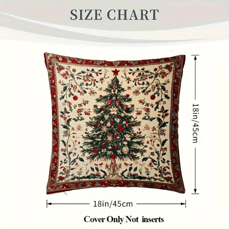 Cotton Plush Pillow Cover, Double-Sided 2D Animal Print, 45.72x45.72 cm