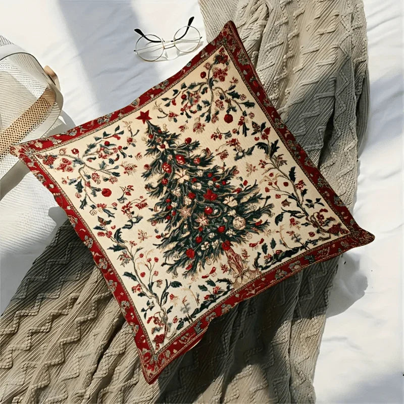 Cotton Plush Pillow Cover, Double-Sided 2D Animal Print, 45.72x45.72 cm