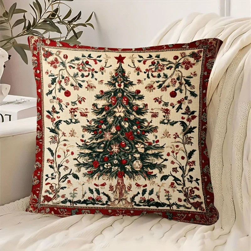 Cotton Plush Pillow Cover, Double-Sided 2D Animal Print, 45.72x45.72 cm