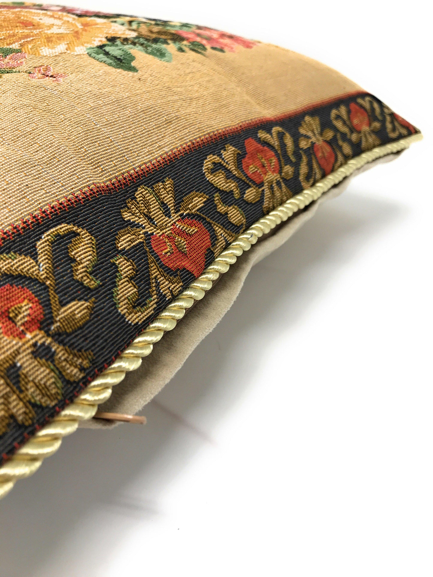 Tache 18 x 18 Inch Colorful Country Rustic Floral Morning Awakening Tapestry Throw Pillow Cover (3089B)