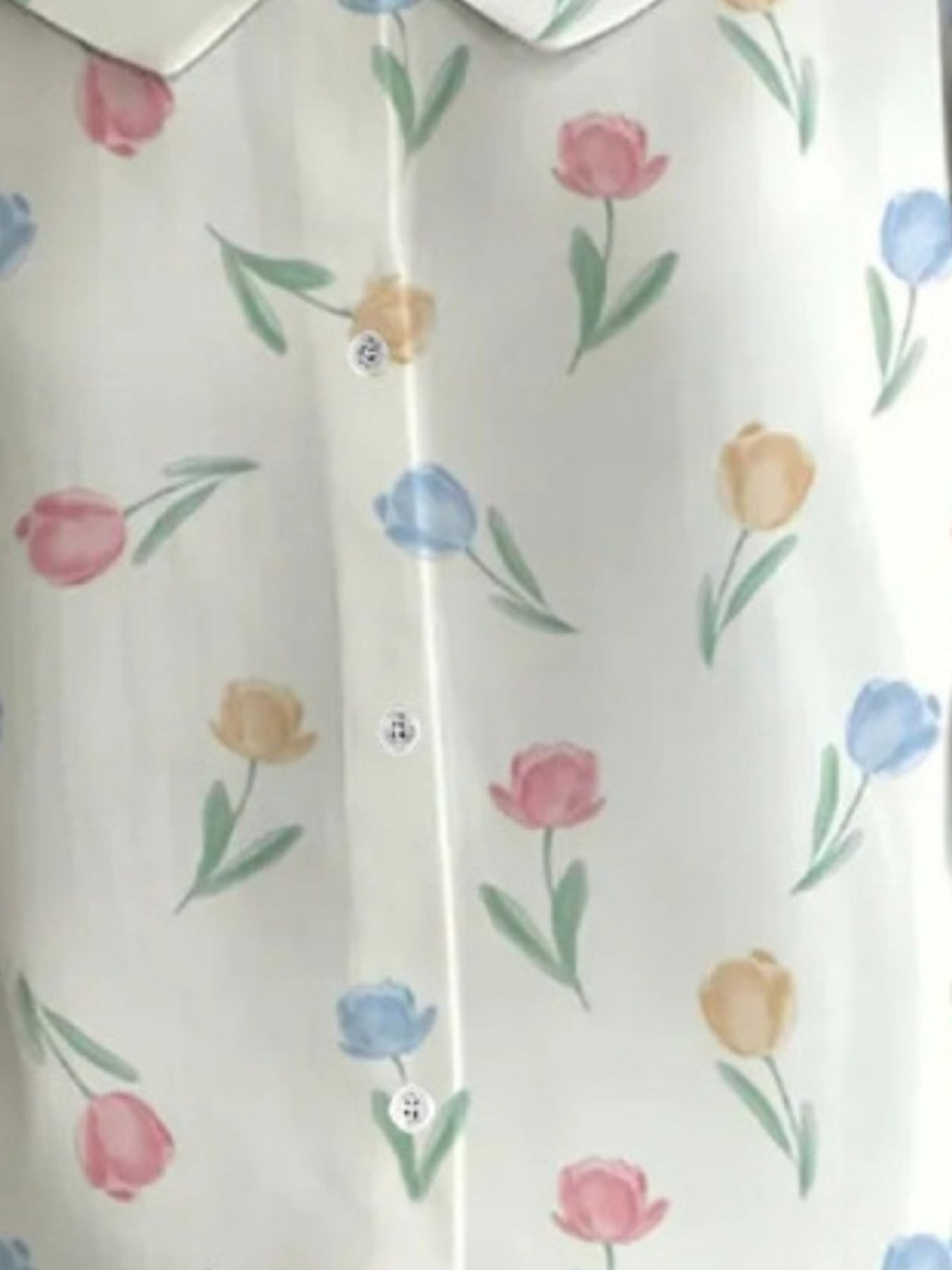 Floral Print Peter Pan Collar Shirt