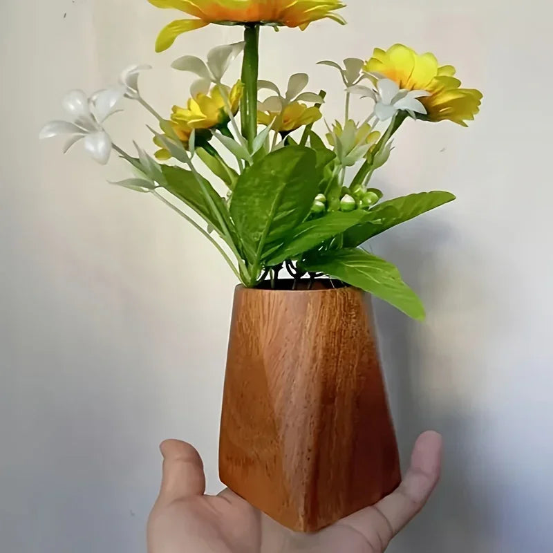 Desk Organizer - Compact Walnut Tray