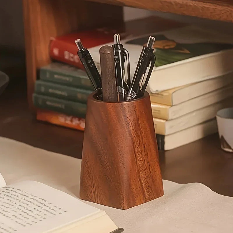 Desk Organizer - Compact Walnut Tray