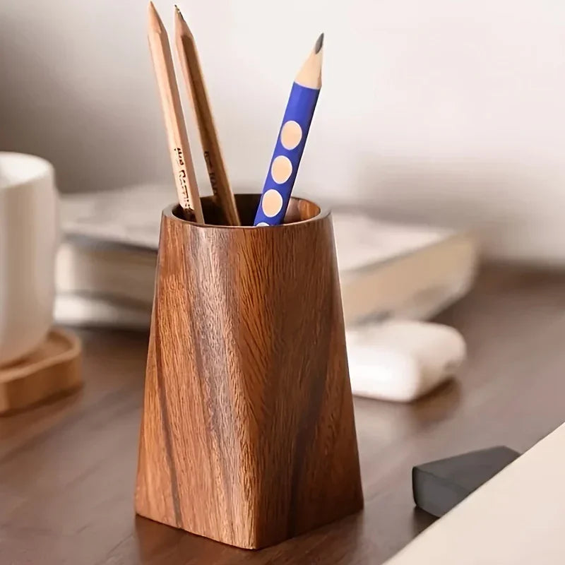 Desk Organizer - Compact Walnut Tray