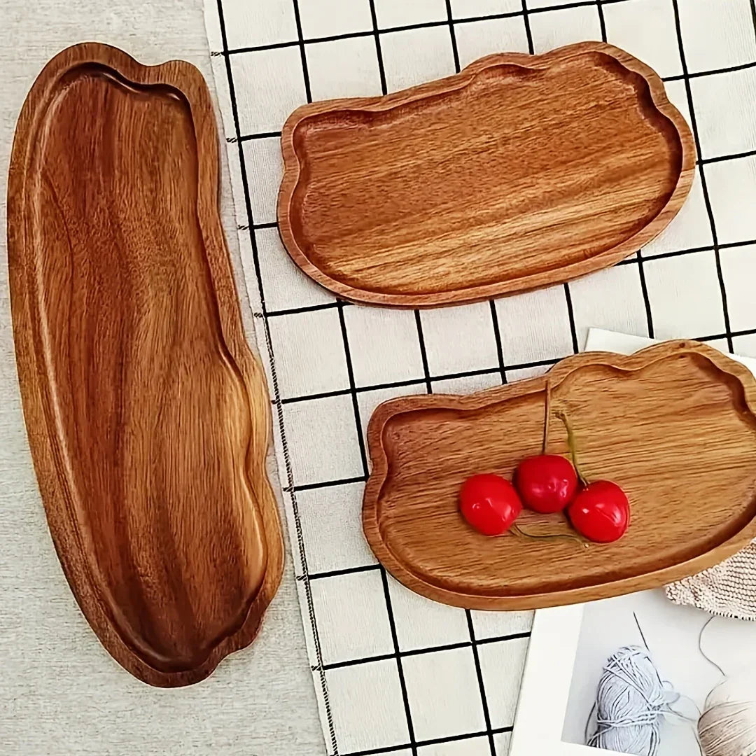 Dessert Tray - Wooden Rectangular