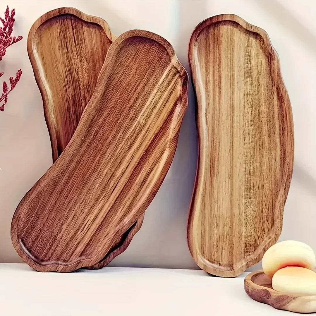 Dessert Tray - Wooden Rectangular