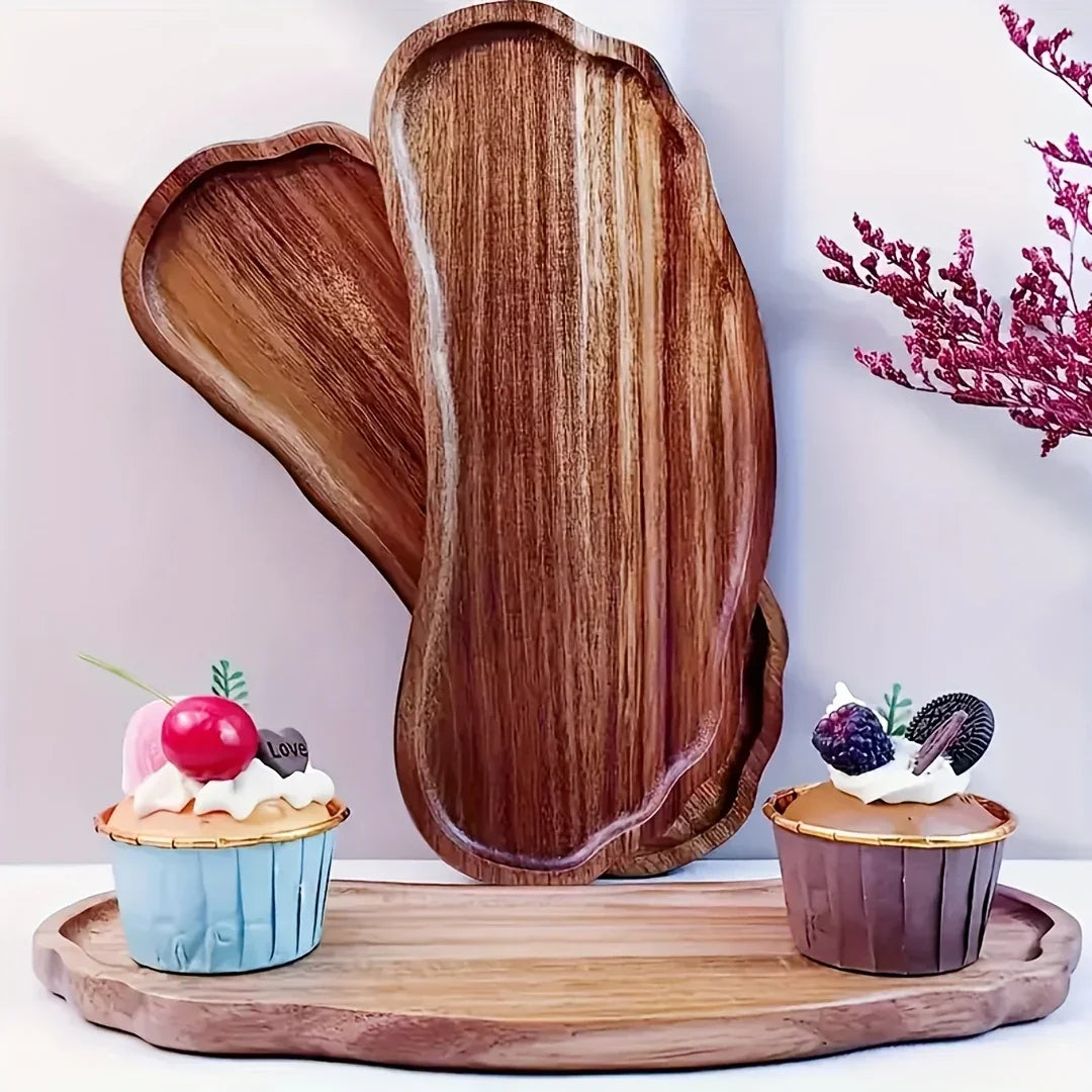 Dessert Tray - Wooden Rectangular