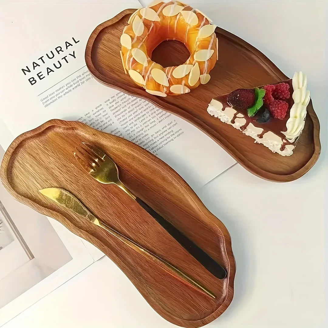 Dessert Tray - Wooden Rectangular