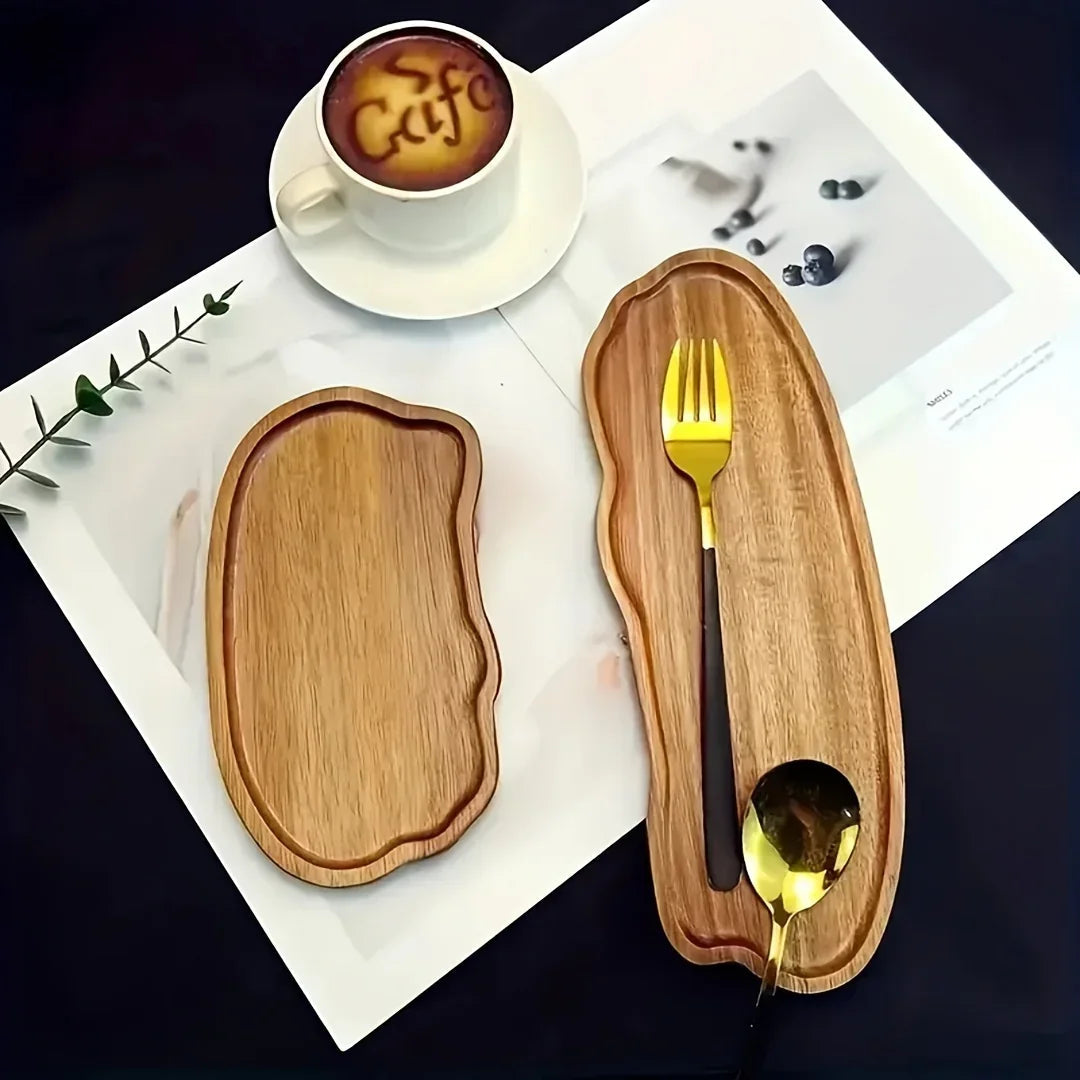Dessert Tray - Wooden Rectangular