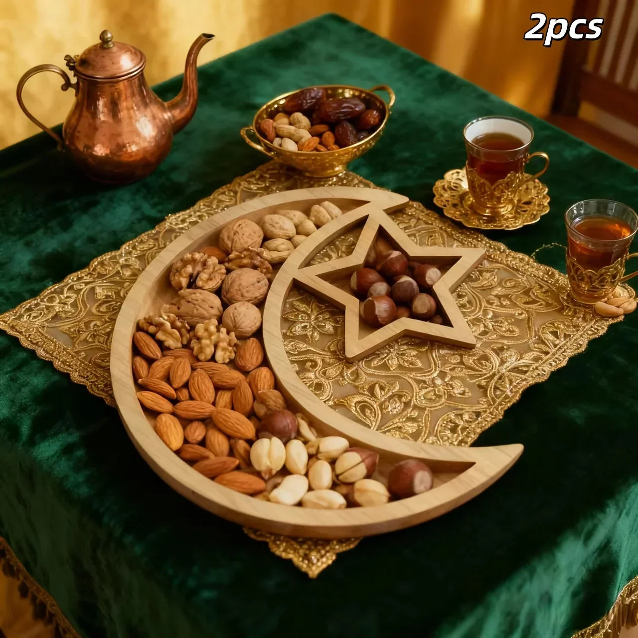Dessert Tray - Wooden Serving