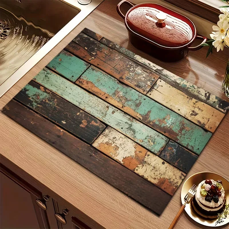 Dish Mat - Minimalist Colorful Rectangular
