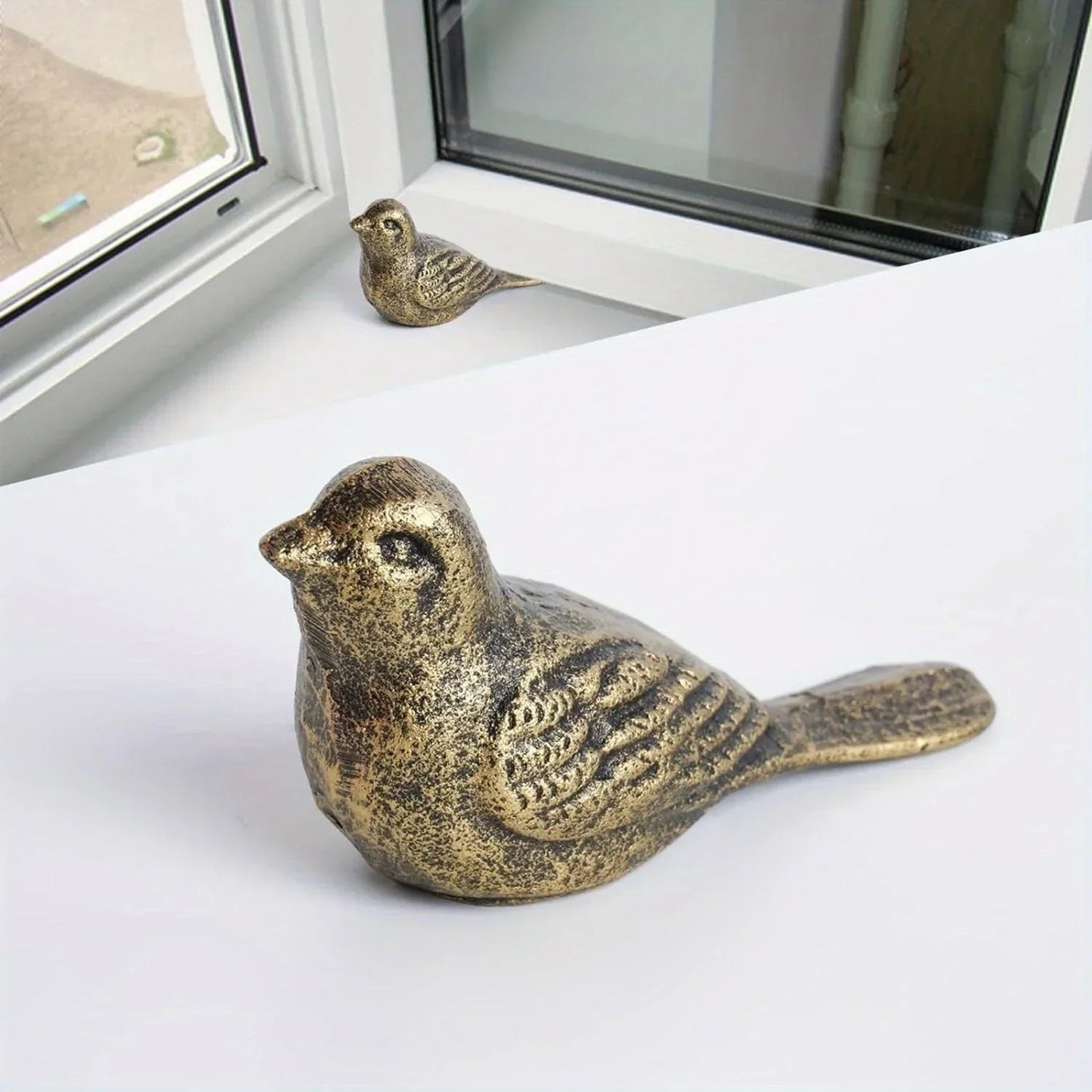 Cast Iron Bird Door Stopper Decorative Floor Wedge