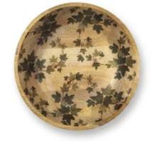 House of Avana Transparent Leaf Shape Mango Wood Bowl