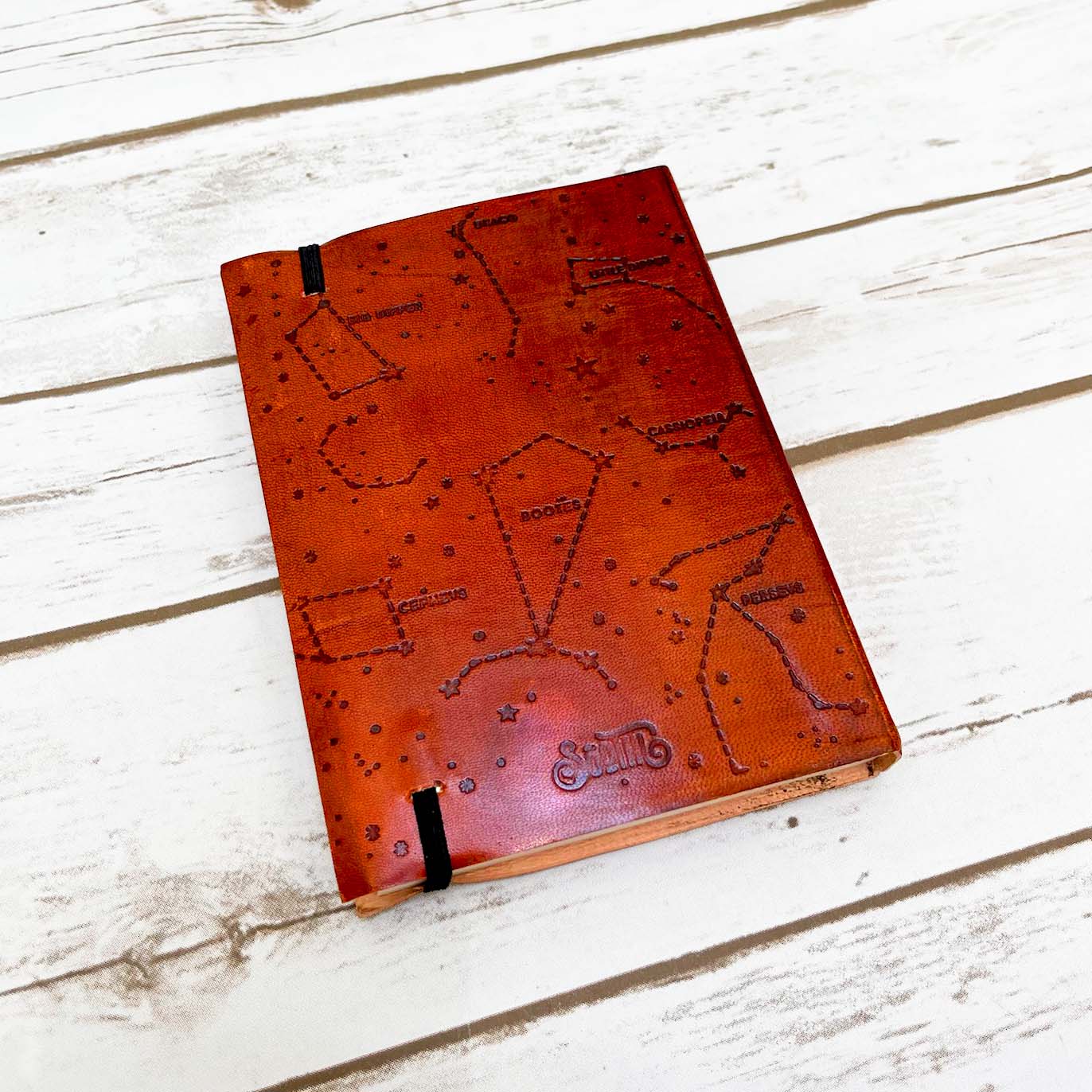 Newborn Baby Leather Journal - "Words Are Waiting To Be Written" Quote