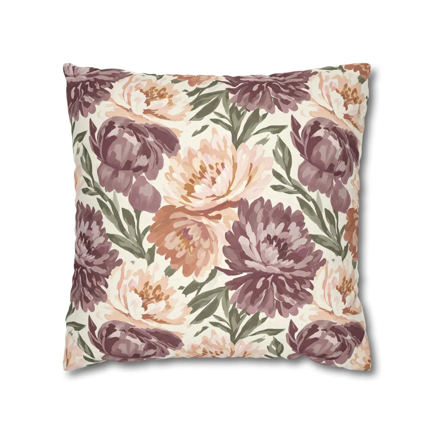 DipaliZ Floral Peony Pillowcase Spun Polyester 18x18